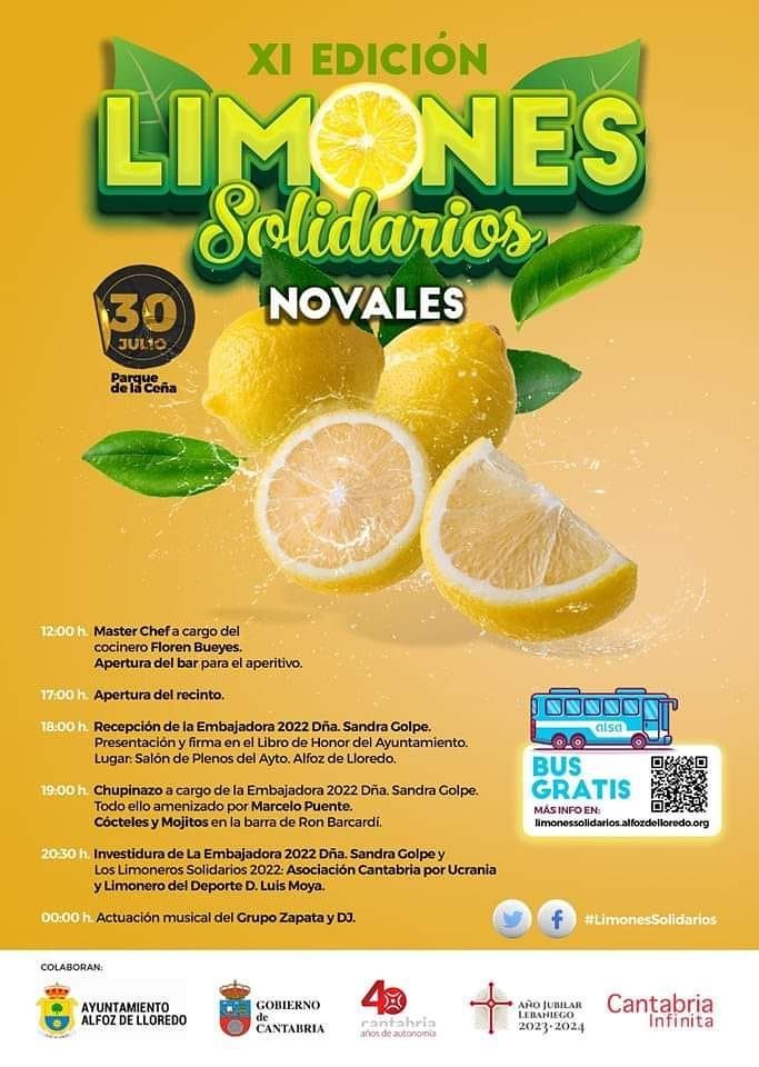 El 30 de julio te esperamos en la fiesta de los Limones Solidarios de Novales @LimonSolidarios